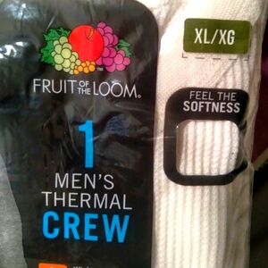 Fruit Of The Loom NEW Men's Thermal Crew